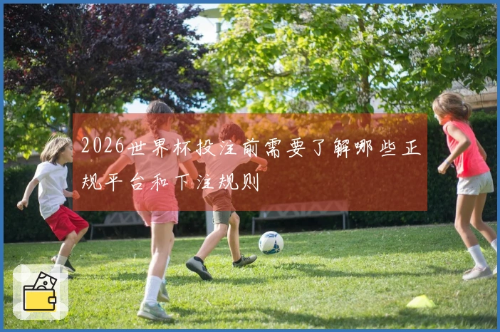 2026世界杯投注前需要了解哪些正规平台和下注规则