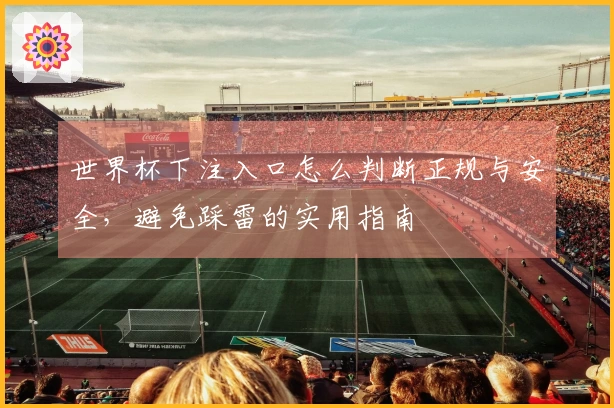 世界杯下注入口怎么判断正规与安全，避免踩雷的实用指南